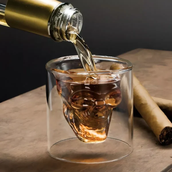 Vaso Vidrio Calavera