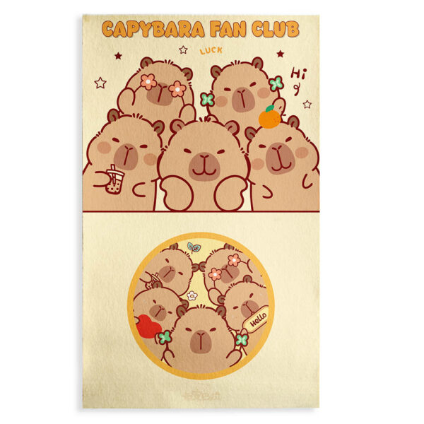 Alfombra Capibara Fan Club