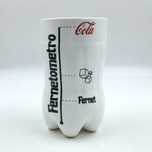 Vaso Fernetero Cerámica Fernetometro Blanco